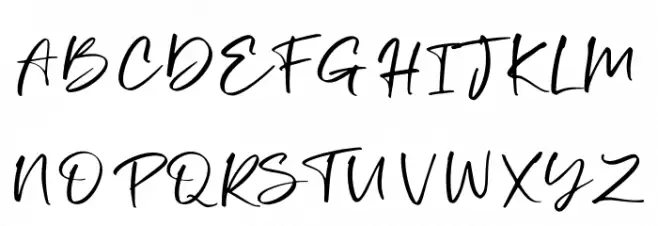 Bellisya Schriftart Groß
