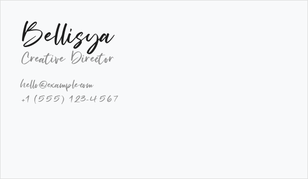 Bellisya Business Card
