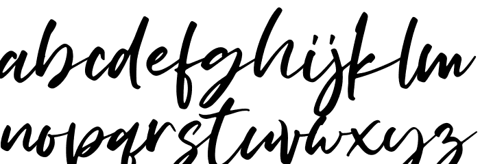 Bellisya Font LOWERCASE