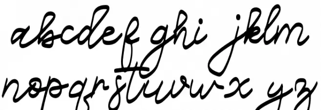 Belliza 字体 小写