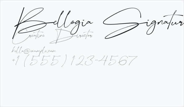 Bellogia Signature Business Card