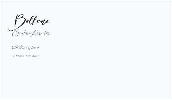 Bellome Business Card