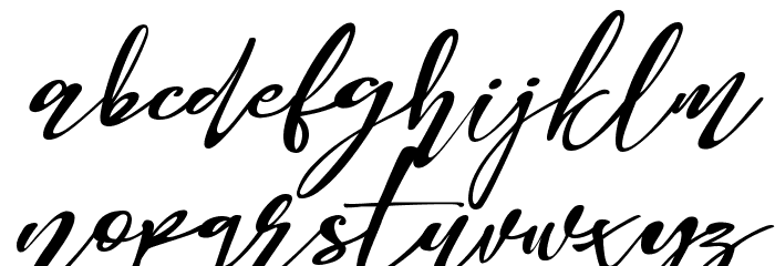 Bellome Font LOWERCASE