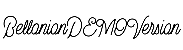 Bellonion DEMO Version  Frei Schriftart Herunterladen