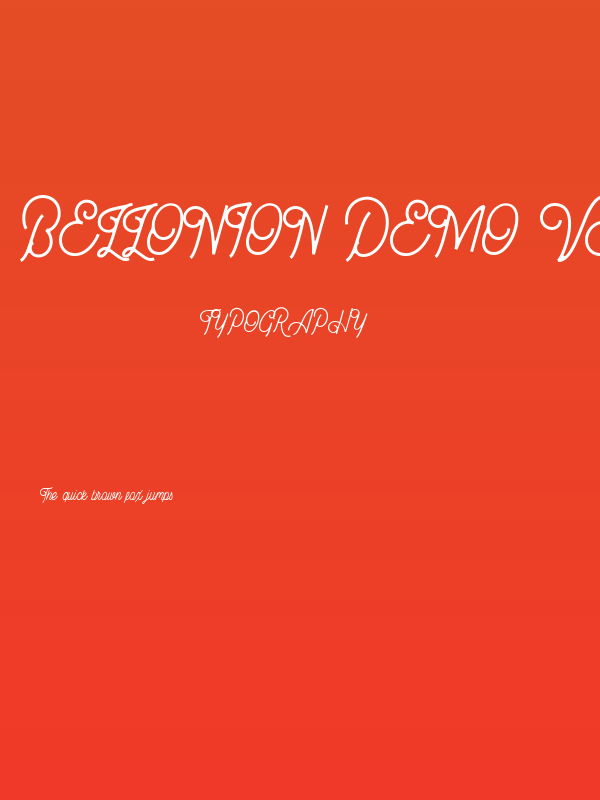 Bellonion DEMO Version Poster