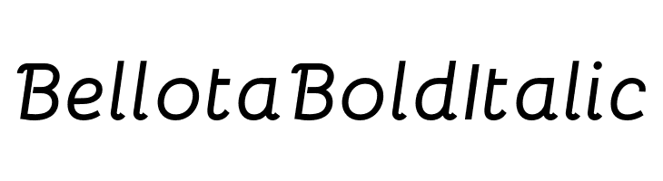Bellota Bold Italic  नि: शुल्क फ़ॉन्ट्स डाउनलोड