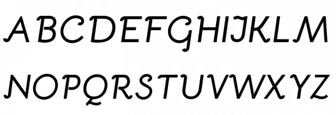 Bellota Bold Italic फ़ॉन्ट अपरकेस
