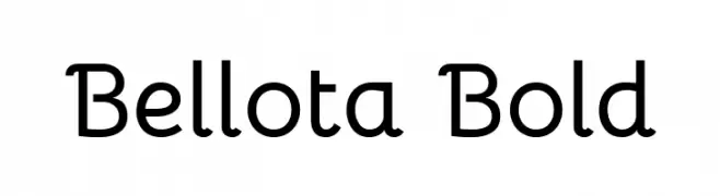 Bellota Bold  नि: शुल्क फ़ॉन्ट्स डाउनलोड