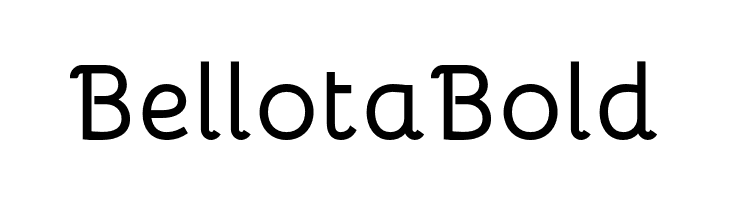 Bellota Bold  font caratteri gratis