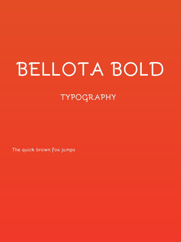 Bellota Bold Poster