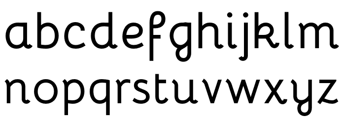Bellota Bold Font LOWERCASE