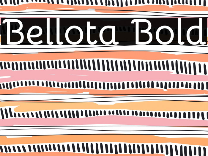 Bellota Bold Font examples