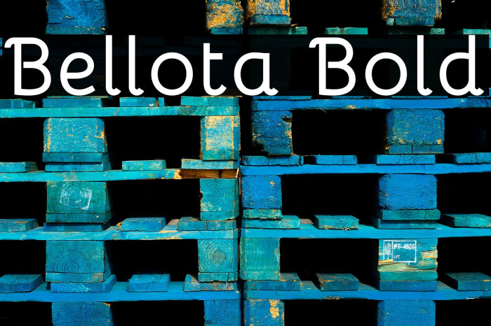 Bellota Bold Font examples