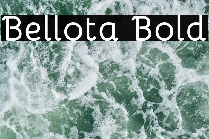 Bellota Bold Font examples