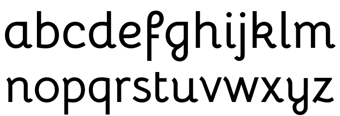 Bellota Bold Font LOWERCASE