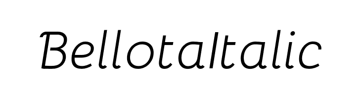 Bellota Italic  Fuentes Gratis Descargar