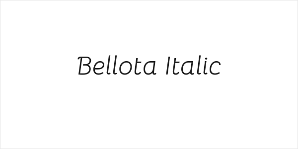 Bellota Italic Logo