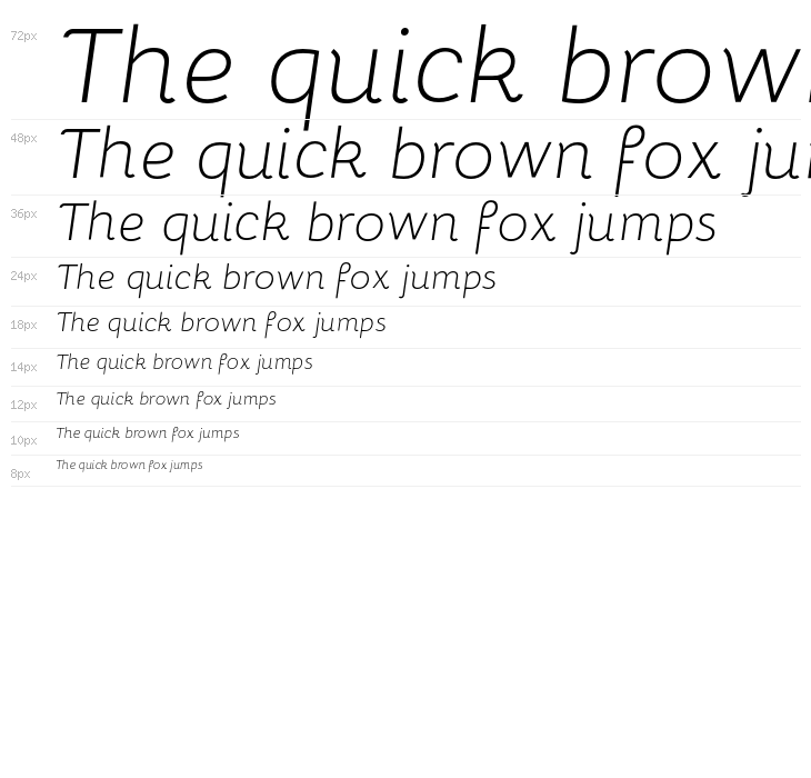 Bellota Light Italic Waterfall