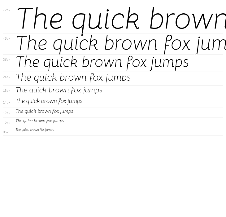 Bellota Light Italic Waterfall