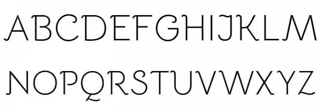 Bellota Light Font UPPERCASE
