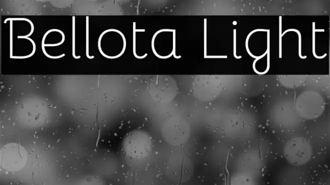 Bellota Light フォント examples