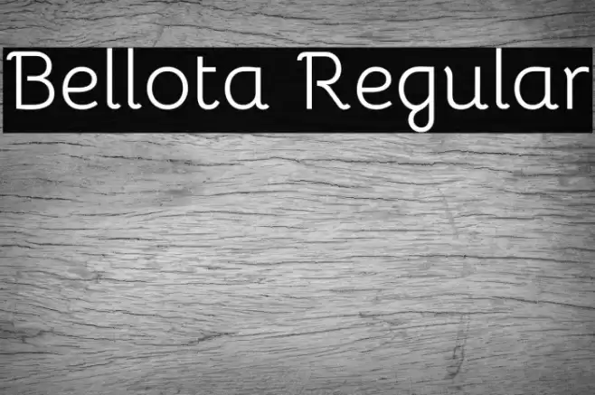 Bellota Regular Font examples