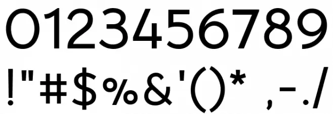 Bellota Text Bold Font OTHER CHARS