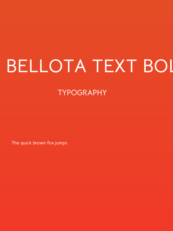 Bellota Text Bold Poster
