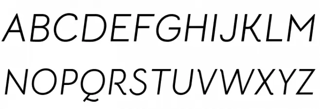 Bellota Text Italic फ़ॉन्ट अपरकेस