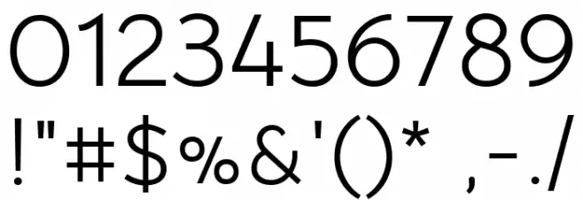 Bellota Text Regular Font OTHER CHARS