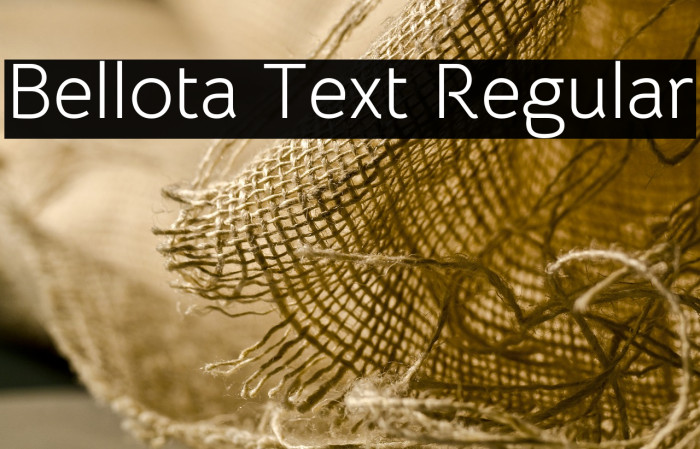 Bellota Text Regular Font examples