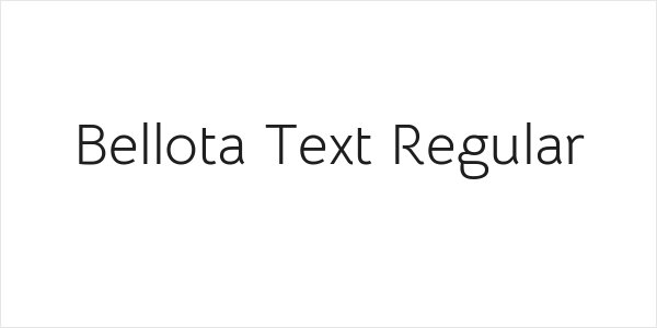 Bellota Text Regular Logo