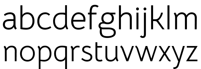 Bellota Text Regular Font LOWERCASE
