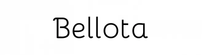 Bellota  नि: शुल्क फ़ॉन्ट्स डाउनलोड