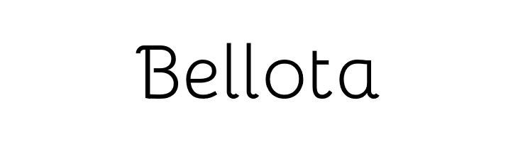 Bellota  font caratteri gratis