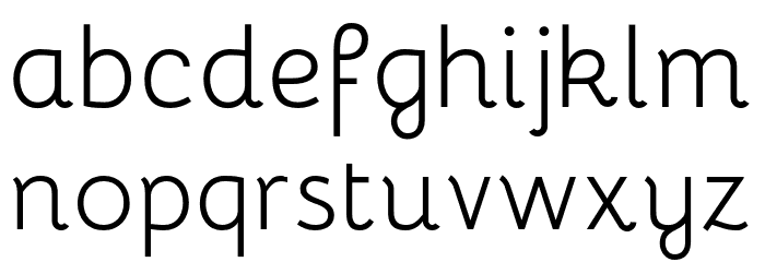 Bellota Font LOWERCASE