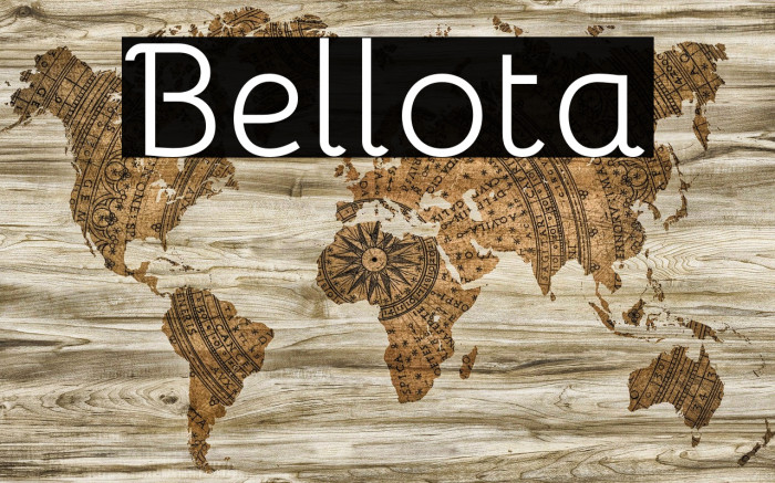 Bellota Font examples