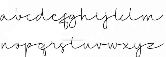 Belloti Schriftart Kleinbuchstaben