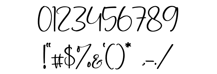 Belloty Signatone Font OTHER CHARS