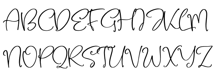Belloty Signatone Font UPPERCASE