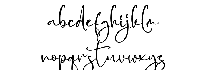 Belloty Signatone Font LOWERCASE