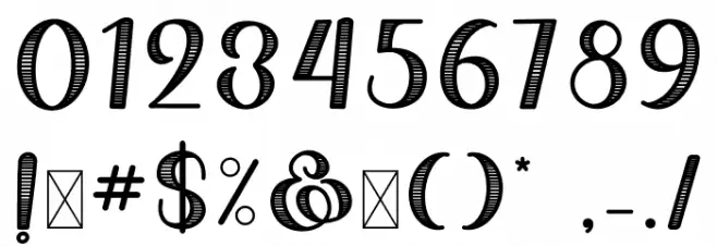 Bellove Font OTHER CHARS