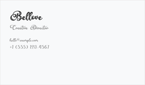 Bellove Business Card