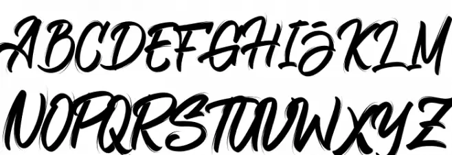 Bellsmore Brush 字体 大写