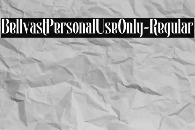 BellvastPersonalUseOnly-Regular Font examples