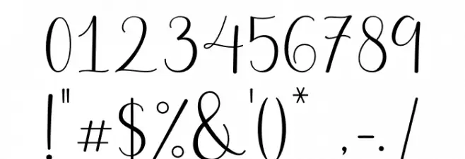 Belly Betty Font OTHER CHARS