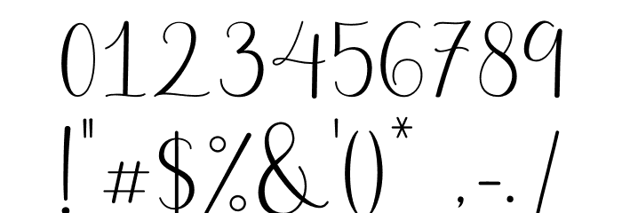 Belly Betty Font OTHER CHARS