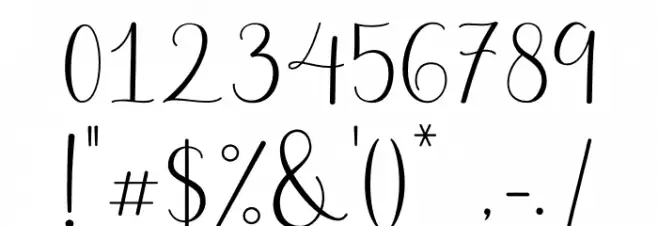 Belly Betty Font OTHER CHARS