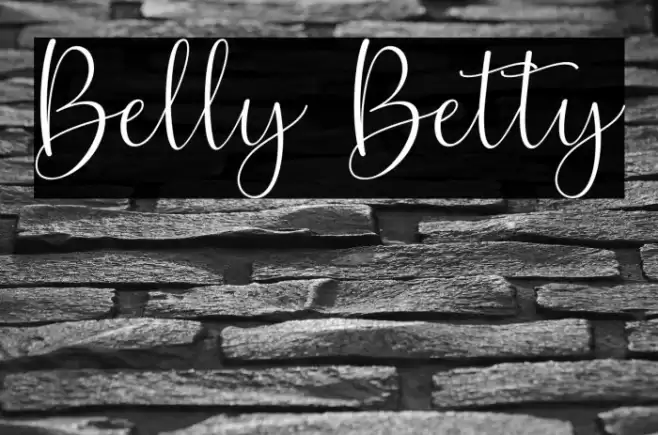 Belly Betty Font examples