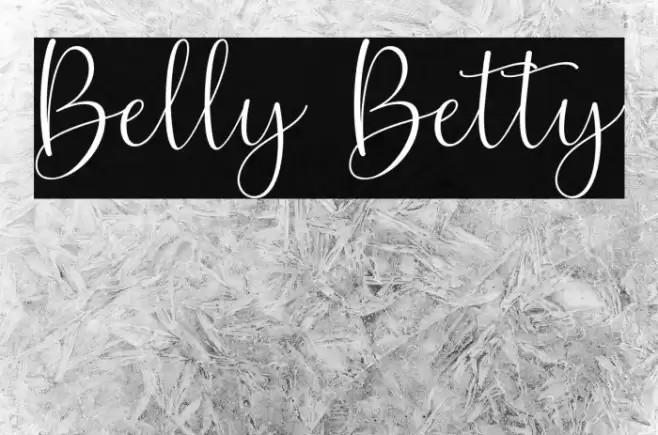 Belly Betty Font examples